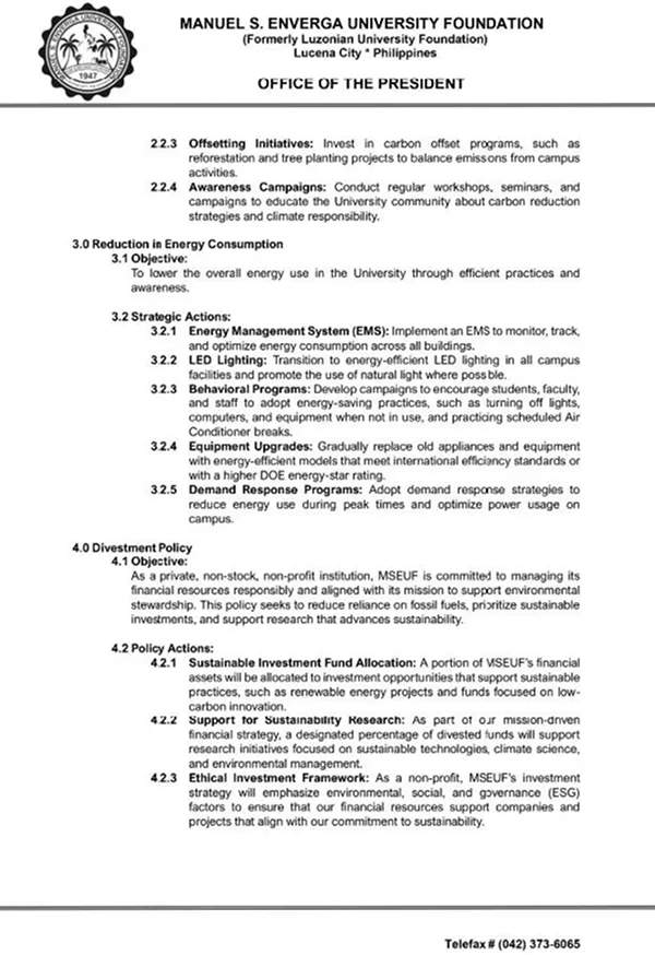 MSEUF strengthens responsible investment and divestment commitments through 2025 Sustainability Policy review