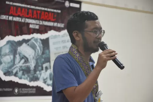 Mr. Merck Maguddayao discussing his insights about the media during Martial Law.